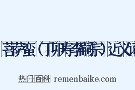 菩萨蛮（丁卯寿李嗣宗）近义词是什么意思的图片